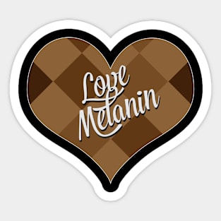 Love Melanin Valentine's Day Sticker